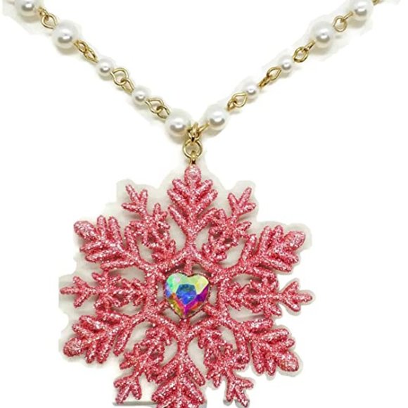 NWT Betsey Johnson SNOWFLAKE NECKLACE - Picture 6 of 7
